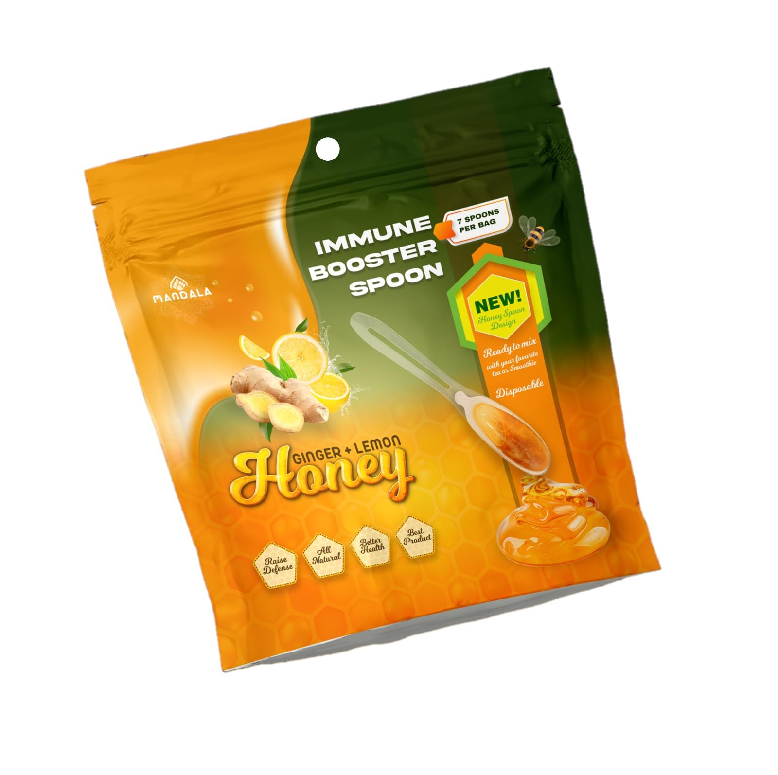 Amazon.com: Immune-Boosting Honey Spoons. 7 Spoons per Bag